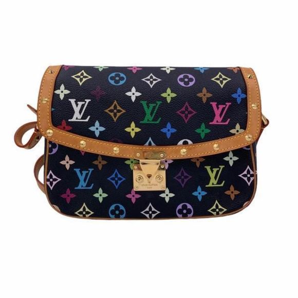 Louis Vuitton Sologne Monogram Multicolor Noir Studs - Picture 3 of 7